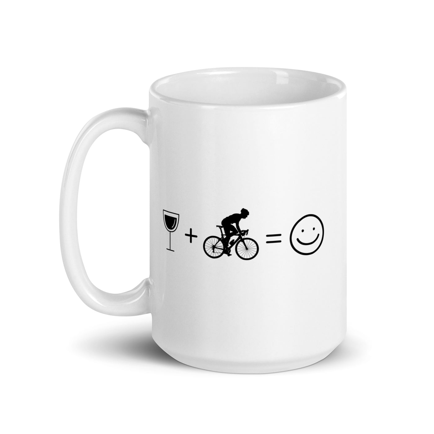 Wine Smile Face And Cycling 1 - Tasse fahrrad
