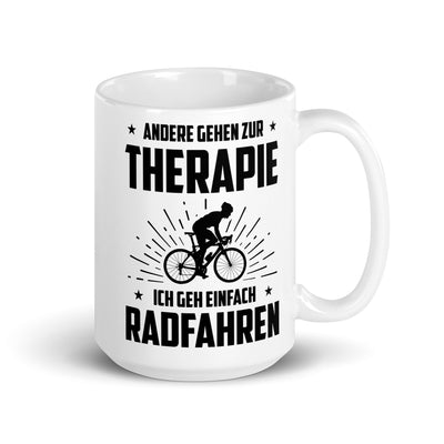 Andere Gehen Zur Therapie Ich Gen Einfach Radfahren - Tasse fahrrad 15oz