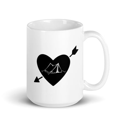 Arrow Heart And Camping 1 - Tasse camping 15oz