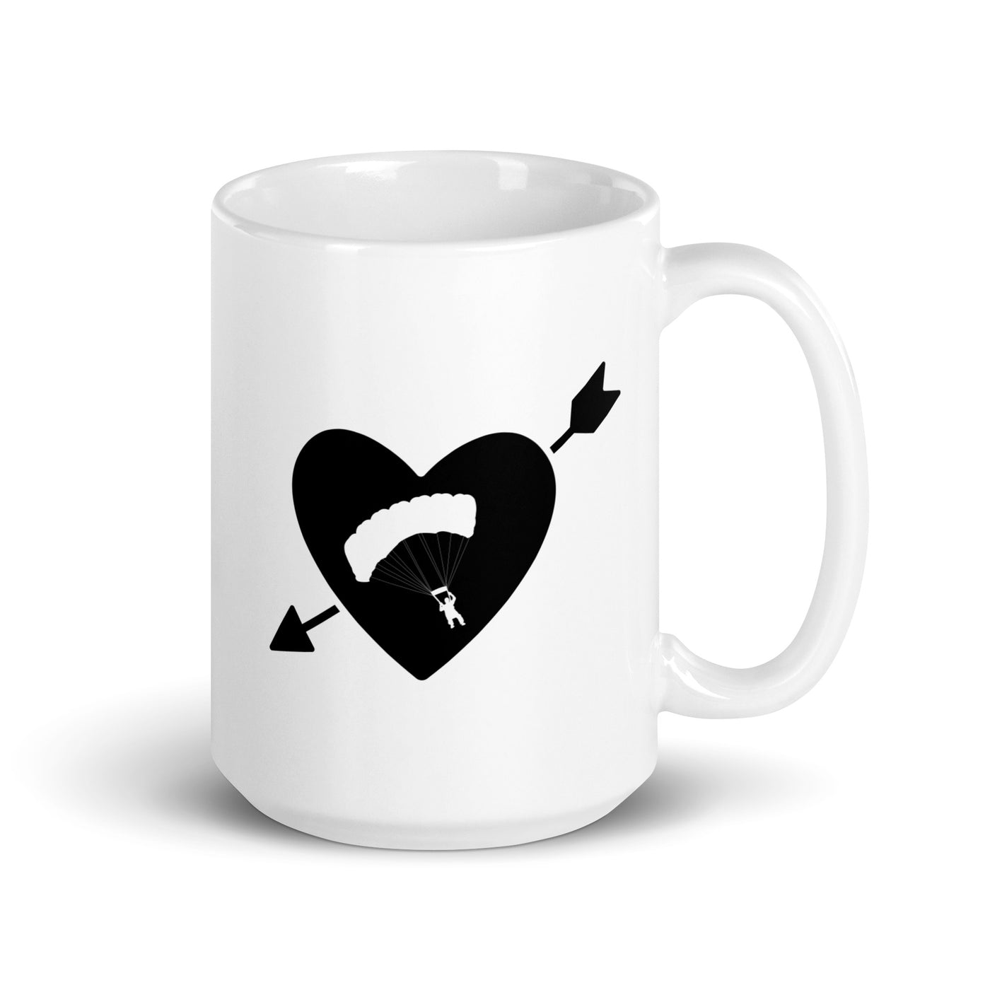 Arrow Heart And Paragliding - Tasse berge 15oz
