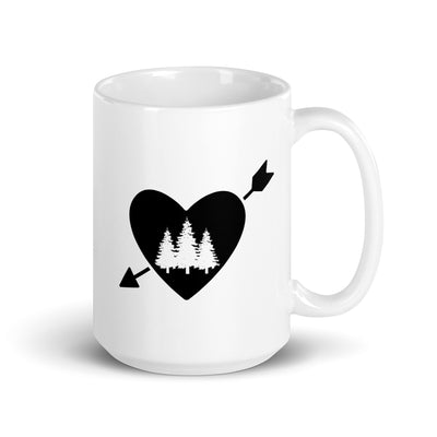 Arrow Heart And Trees - Tasse camping 15oz