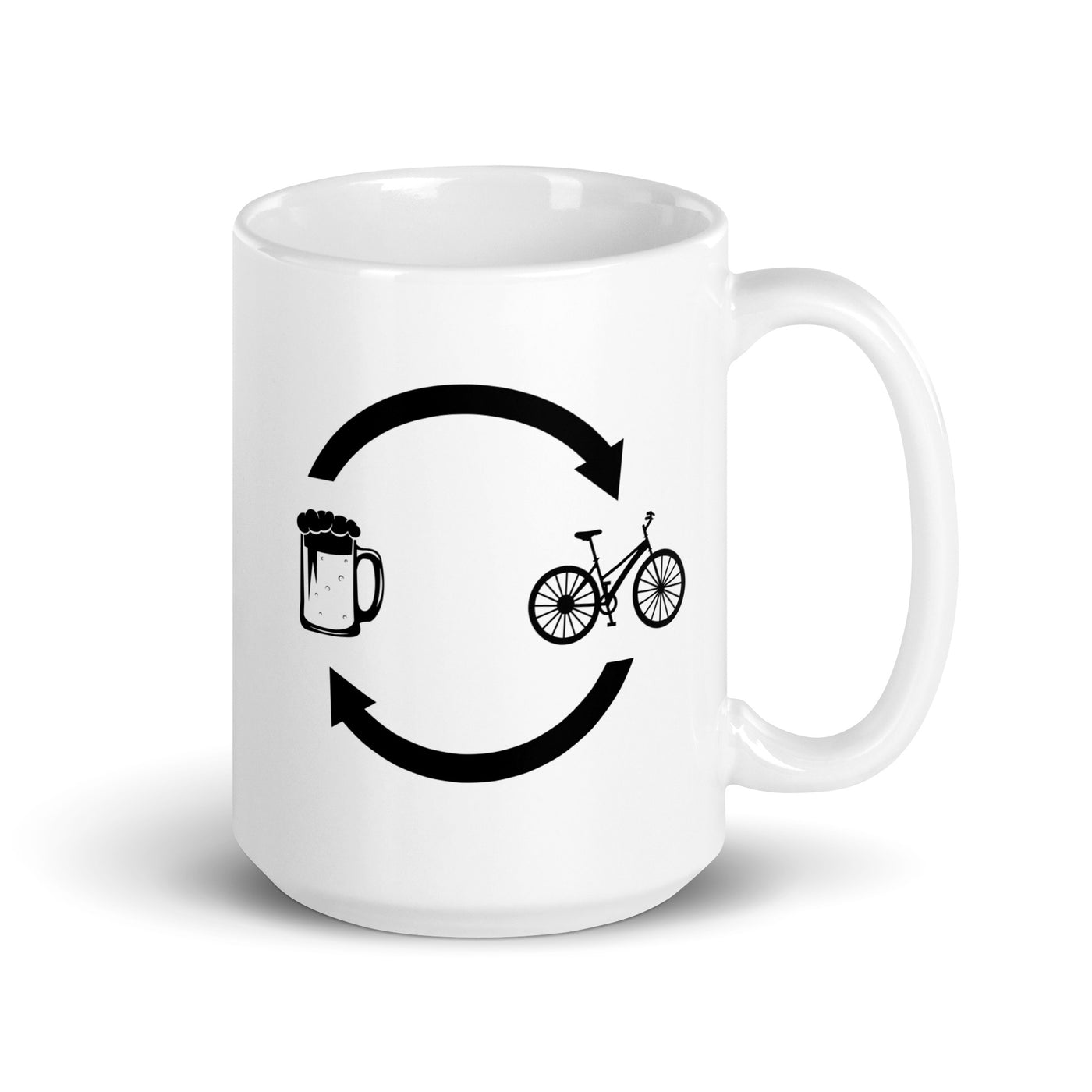 Beer Loading Arrows And Cycling - Tasse fahrrad 15oz