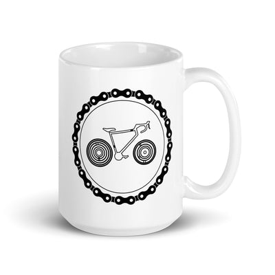 Chain Circle - Cycling - Tasse fahrrad 15oz