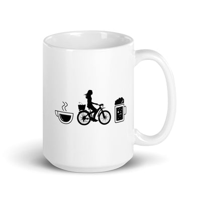 Coffee Beer And Cycling - Tasse fahrrad 15oz