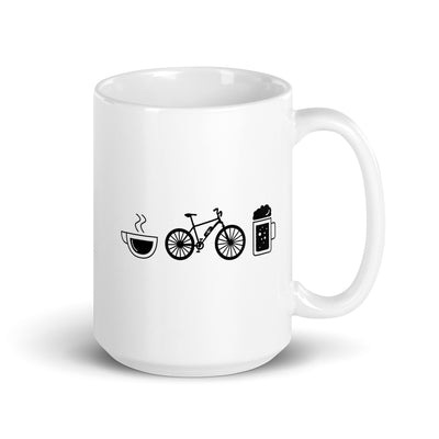 Coffee Beer And Ebike - Tasse e-bike 15oz