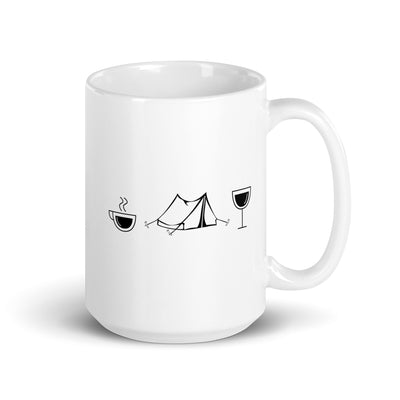 Coffee Wine And Camping - Tasse camping 15oz