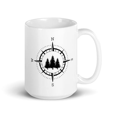 Compass And Trees - Tasse camping 15oz