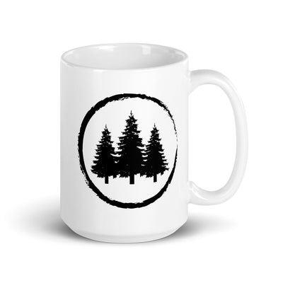 Cricle And Trees - Tasse camping 15oz
