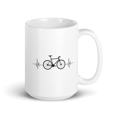 Fahrrad Herzschlag - Tasse fahrrad mountainbike 15oz