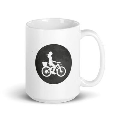 Full Moon - Female Cycling - Tasse fahrrad 15oz