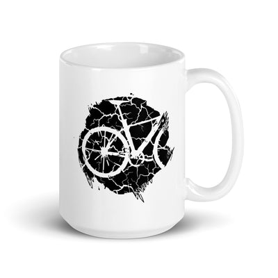 Grunge Circle - Cycling - Tasse fahrrad 15oz