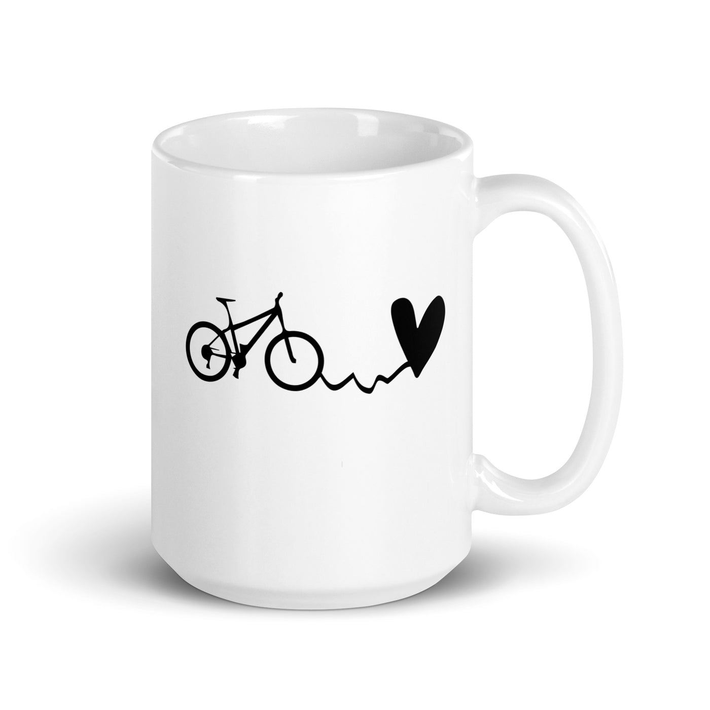 Heart - Cycling - Tasse fahrrad 15oz