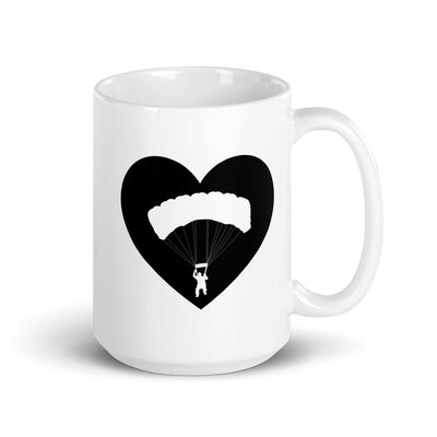 Heart 1 And Paragliding - Tasse berge 15oz