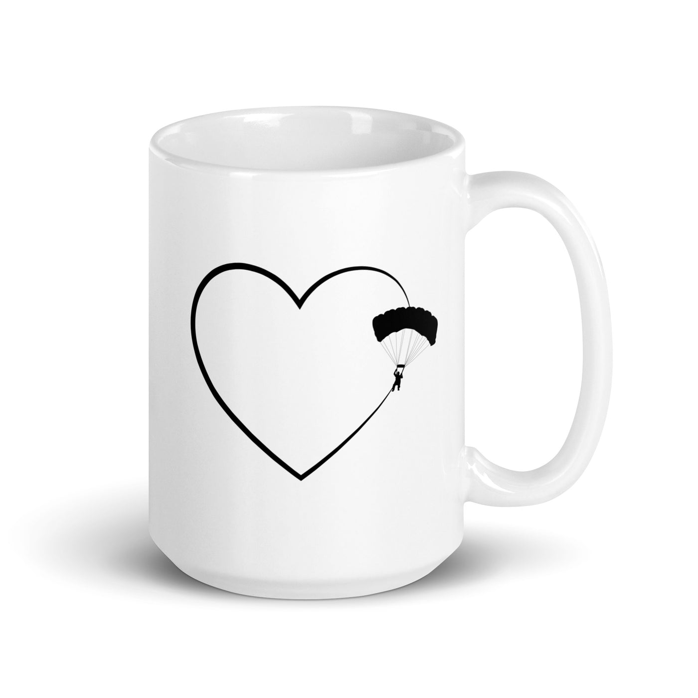Heart 2 And Paragliding - Tasse berge 15oz