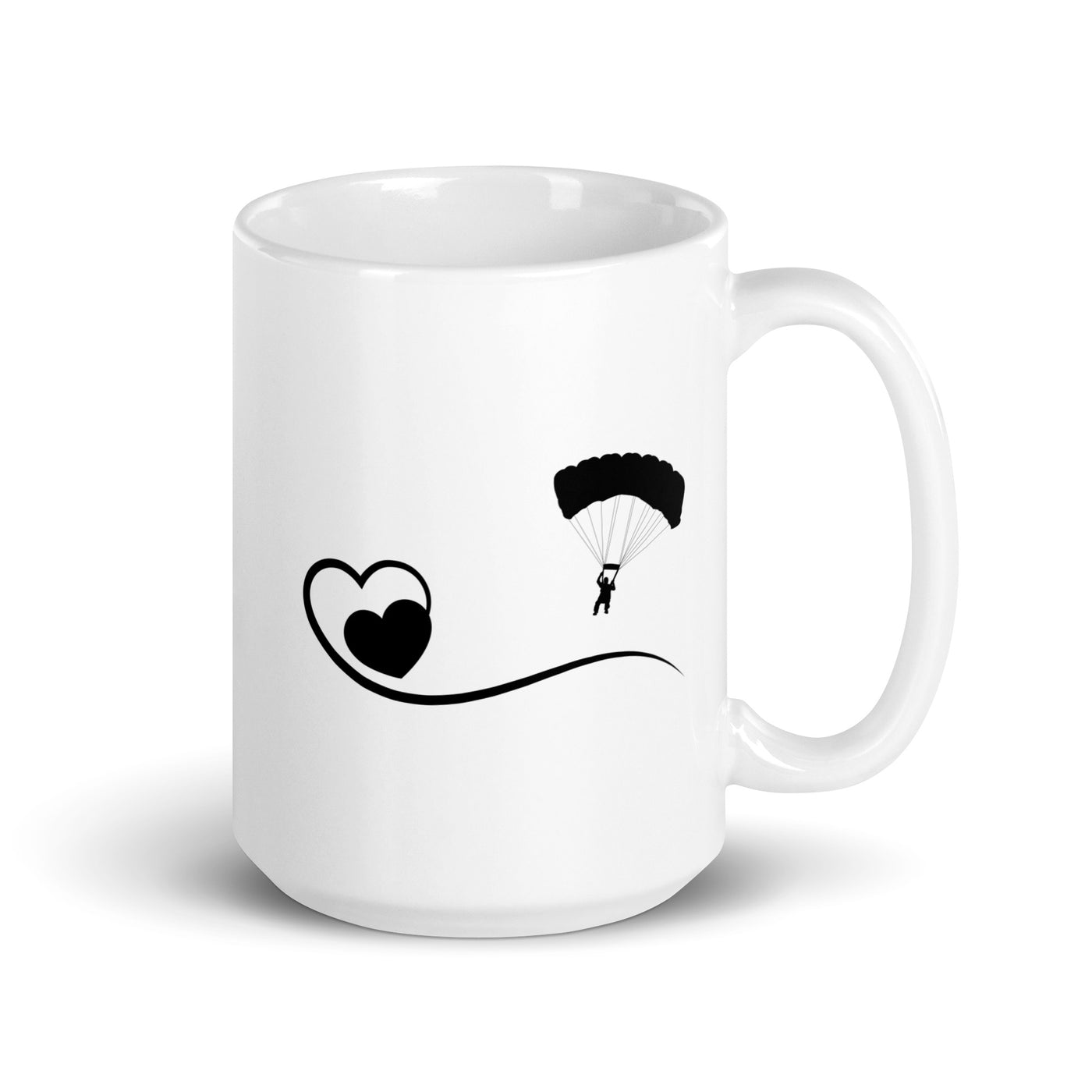 Heart And Paragliding - Tasse berge 15oz