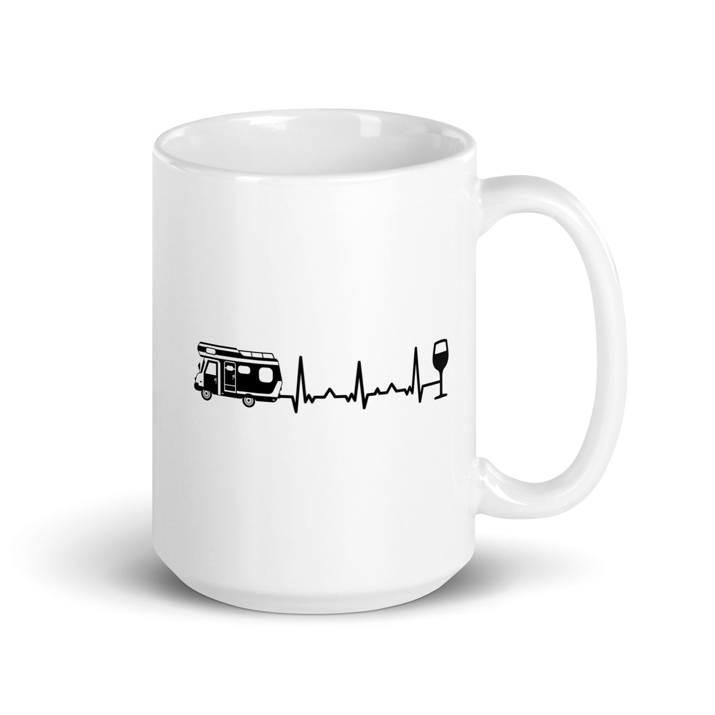 Heartbeat Wine And Camping - Tasse camping 15oz