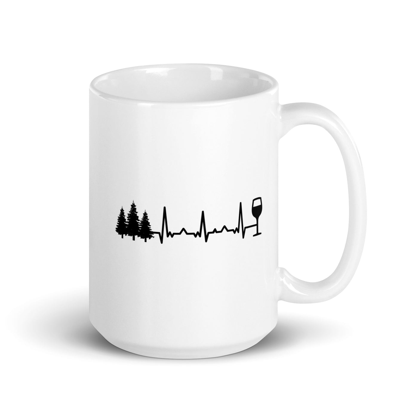 Heartbeat Wine And Trees - Tasse camping 15oz