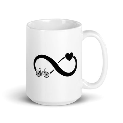 Infinity Heart And Cycling - Tasse fahrrad 15oz