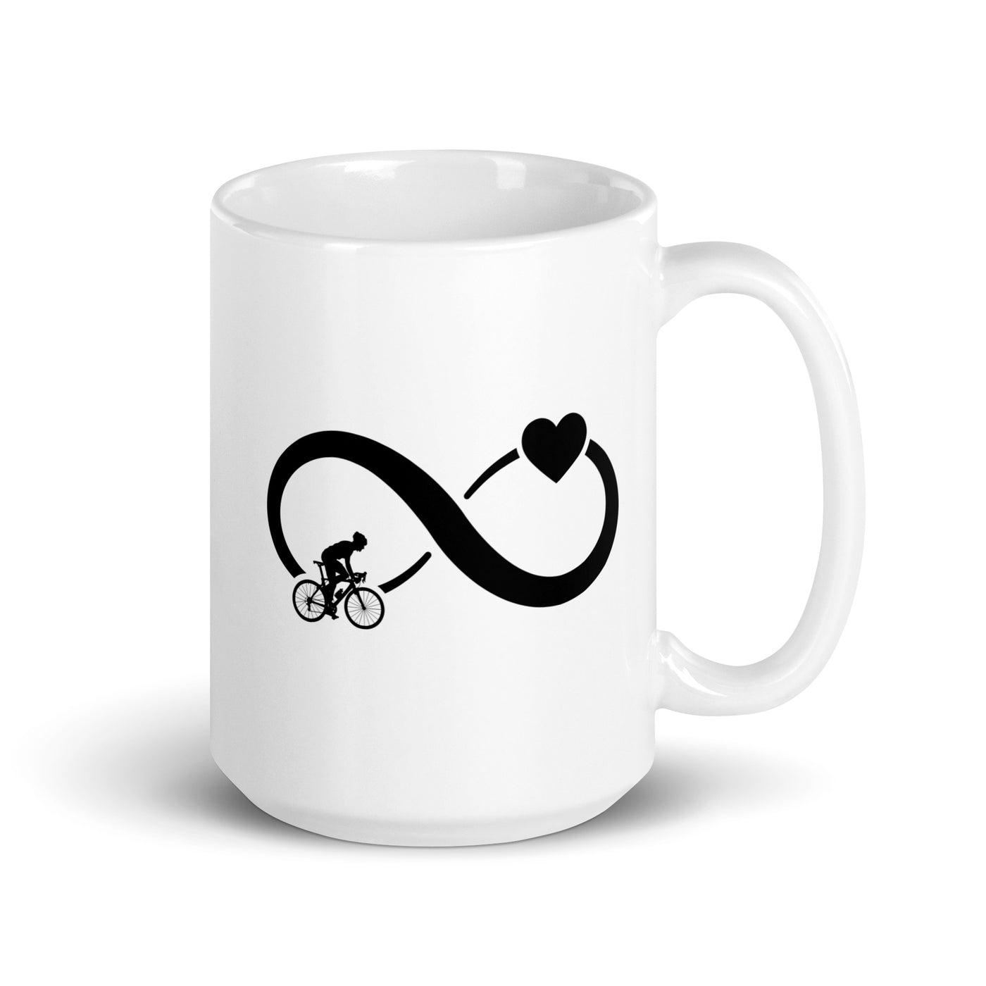 Infinity Heart And Cycling 1 - Tasse fahrrad 15oz