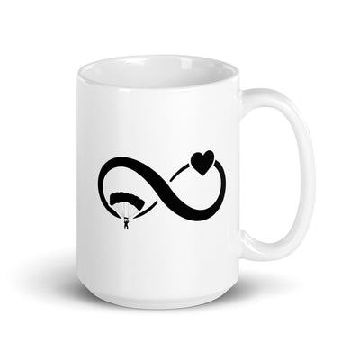 Infinity Heart And Paragliding - Tasse berge 15oz