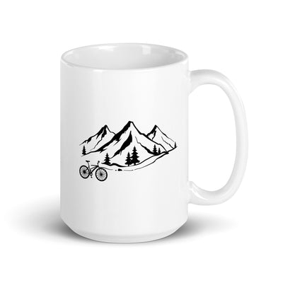 Mountain 1 And Bicycle - Tasse fahrrad 15oz
