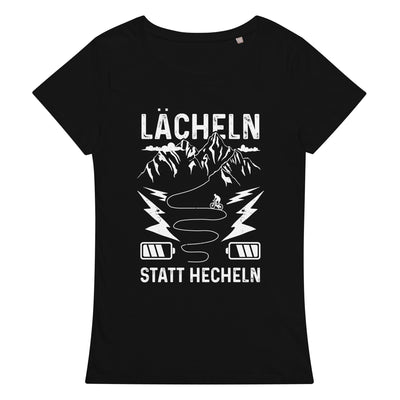 Lächeln Statt Hecheln - Damen Premium Organic T-Shirt e-bike Deep black