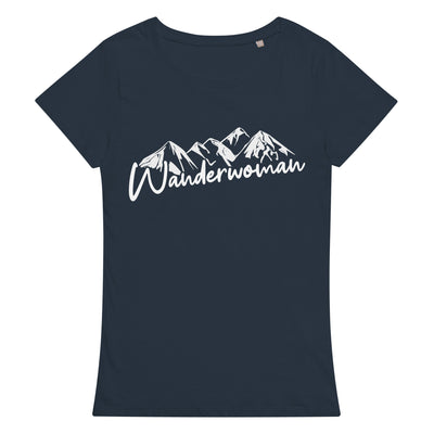 Wanderwoman - Damen Premium Organic T-Shirt berge wandern French navy