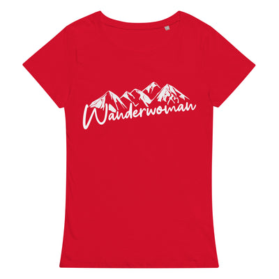 Wanderwoman - Damen Premium Organic T-Shirt berge wandern Rot