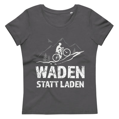 Waden Statt Laden - Damen Premium Organic T-Shirt fahrrad Anthracite