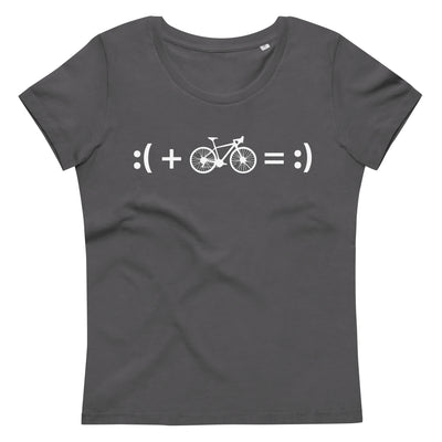 Emoji - Cycling - Damen Premium Organic T-Shirt fahrrad Anthracite