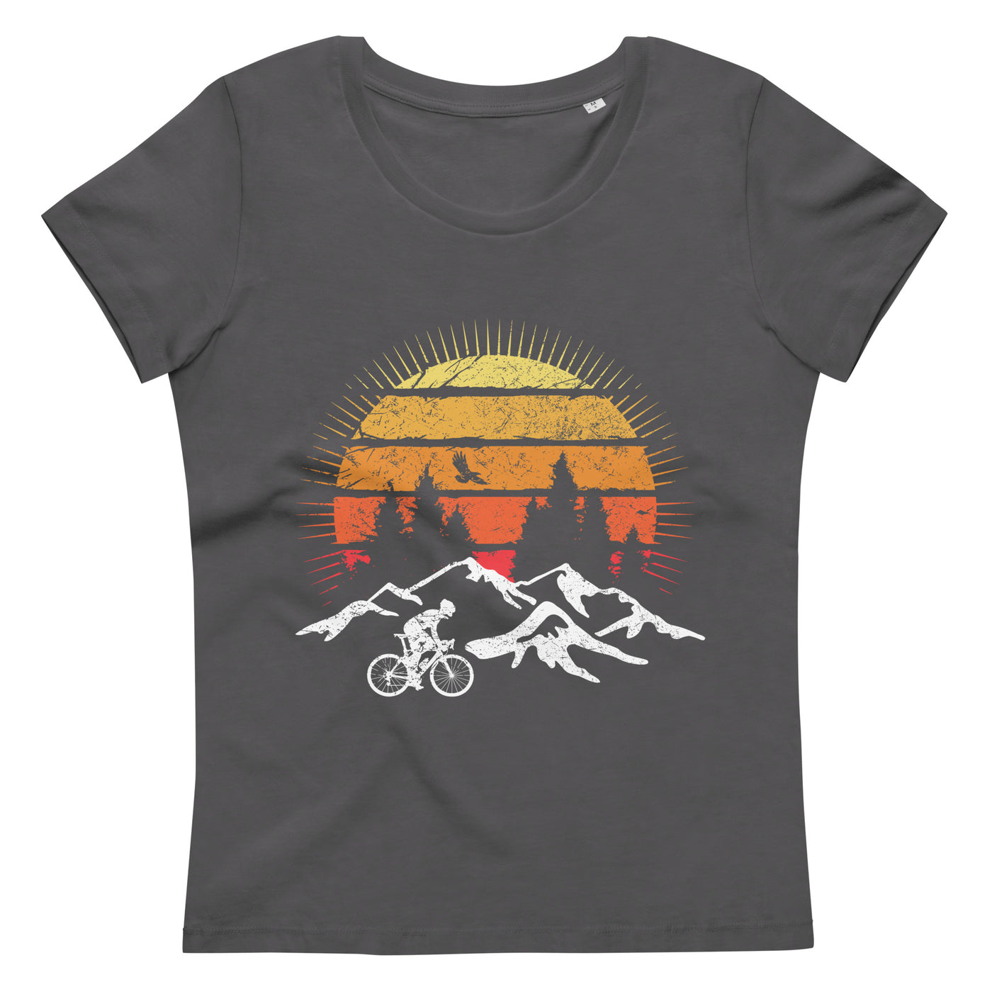 Radfahrer Und Sonne Vintage - Damen Premium Organic T-Shirt fahrrad