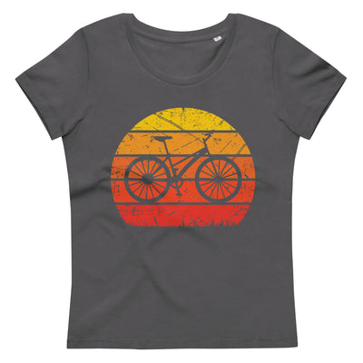 Vintage Sun And Cycling - Damen Premium Organic T-Shirt fahrrad Anthracite