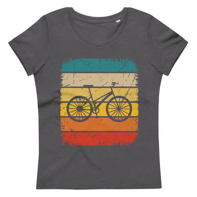Vintage Square And Cycling - Damen Premium Organic T-Shirt fahrrad Anthracite