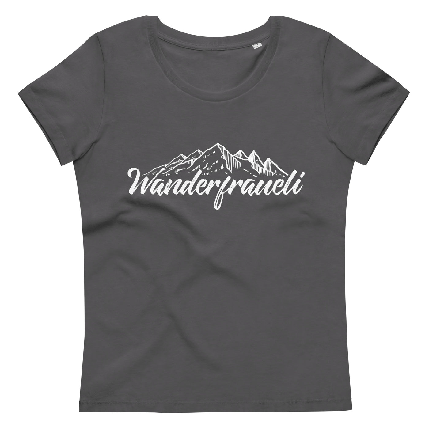 Wanderfraueli - Damen Premium Organic T-Shirt wandern Anthracite