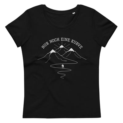Nur Noch Eine Kurve - Damen Premium Organic T-Shirt berge wandern Black