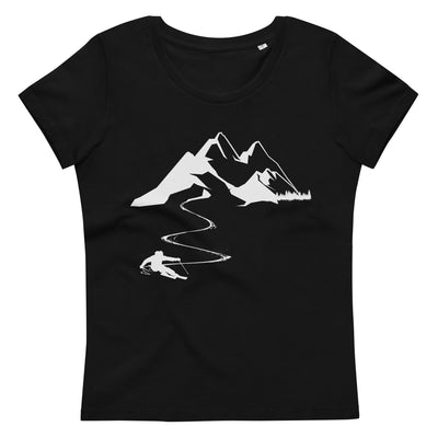 Skisüchtig - Damen Premium Organic T-Shirt klettern ski Black