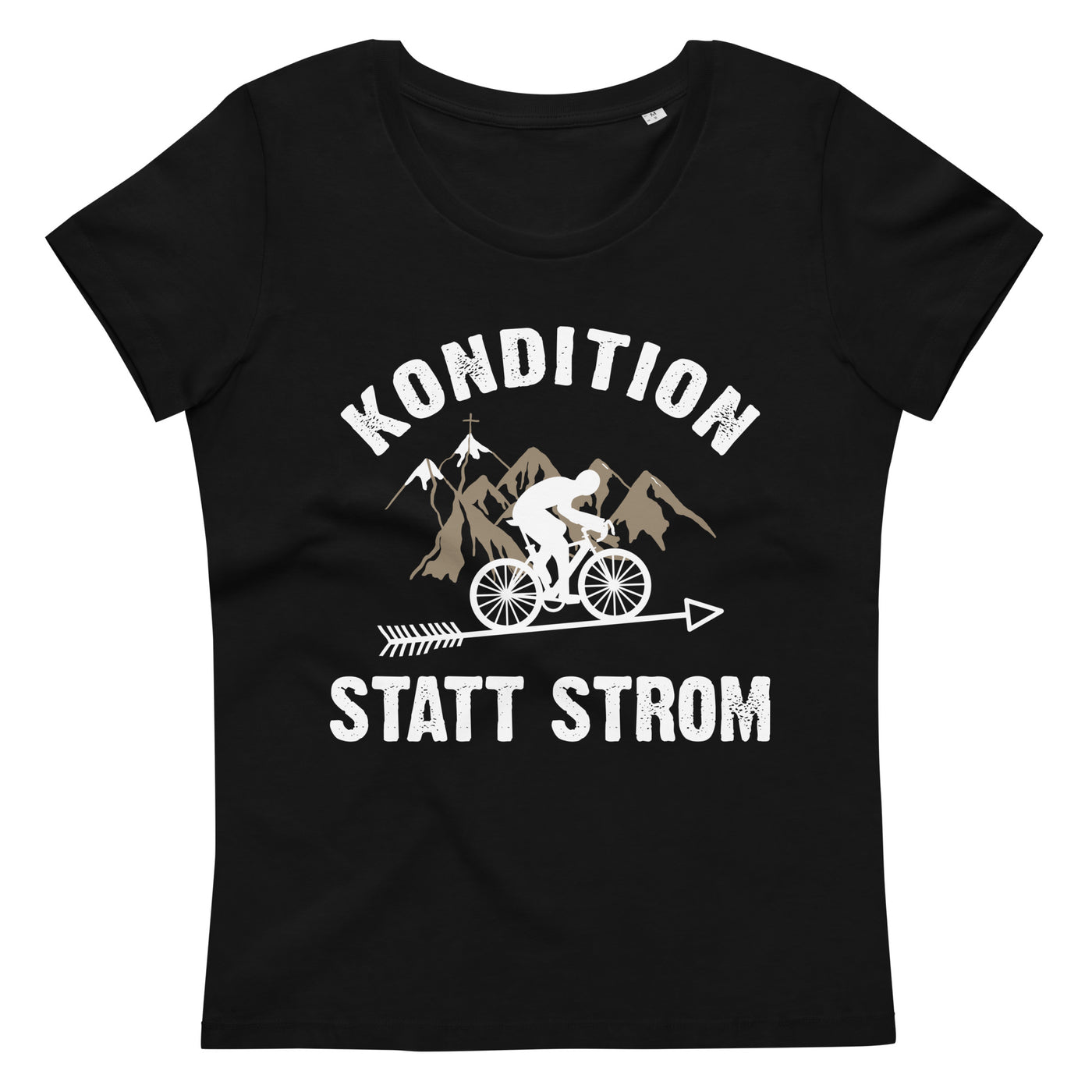 Kondition Statt Strom - Damen Premium Organic T-Shirt fahrrad Black