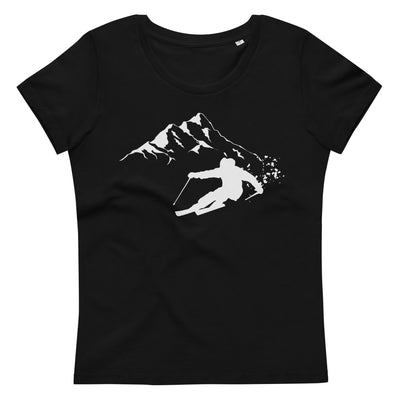 Tiefschnee Skier - Damen Premium Organic T-Shirt klettern ski Black