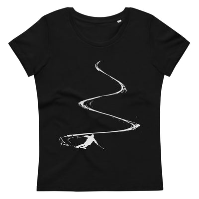 Skibrettln - Damen Premium Organic T-Shirt klettern ski Black