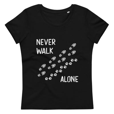 Never Walk Alone - Damen Premium Organic T-Shirt wandern Black