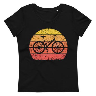 Vintage Sun And Cycling - Damen Premium Organic T-Shirt fahrrad Black