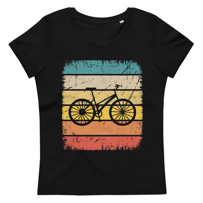 Vintage Square And Cycling - Damen Premium Organic T-Shirt fahrrad Black
