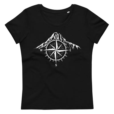 Compass - Mountain - Damen Premium Organic T-Shirt berge Black