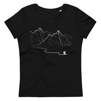 Schifahren - Damen Premium Organic T-Shirt klettern ski Black