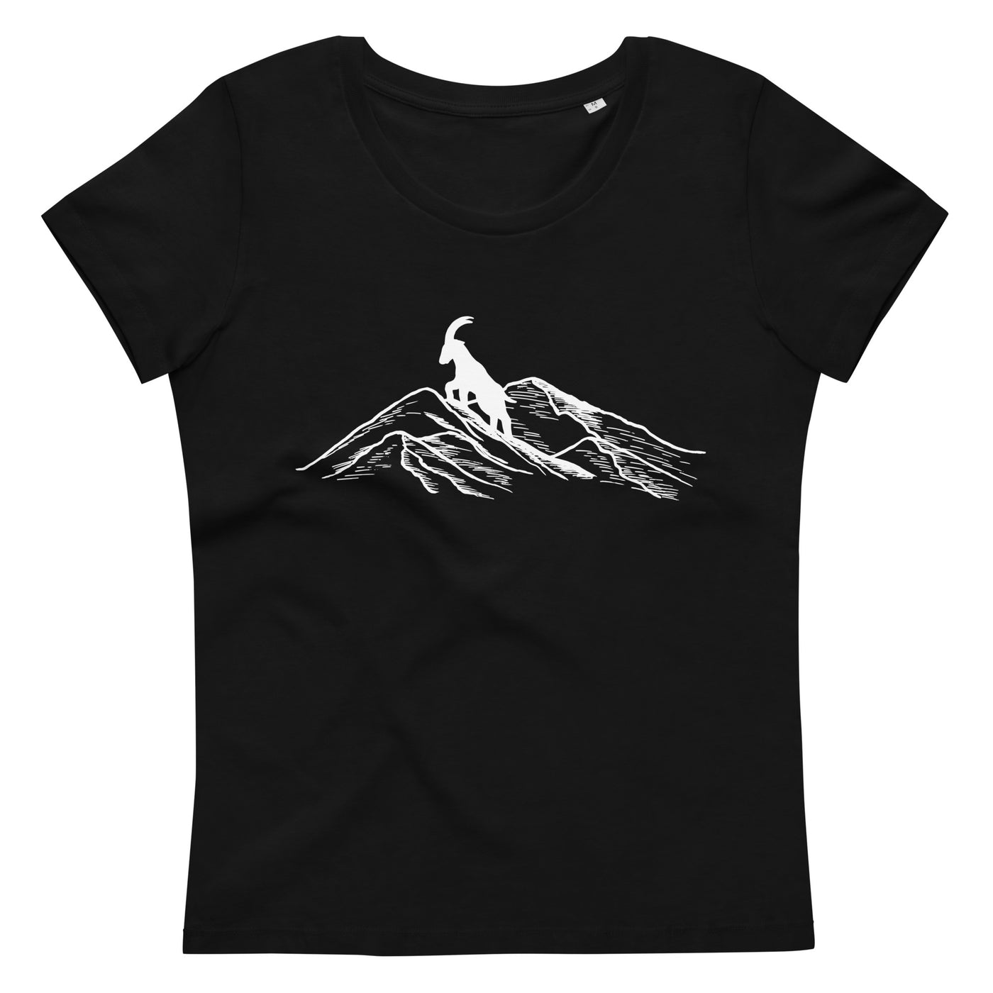 Alpensteinbock Auf Berg - Damen Premium Organic T-Shirt berge wandern Black