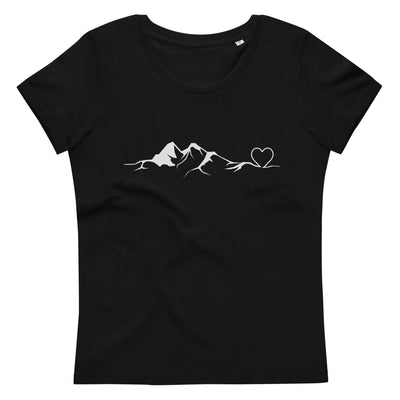 Bergverliebt - Damen Premium Organic T-Shirt berge wandern Black