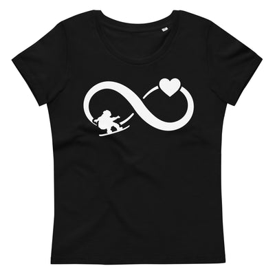 Infinity Heart and Snowboarding - Damen Premium Organic T-Shirt snowboarden xxx yyy zzz Default Title
