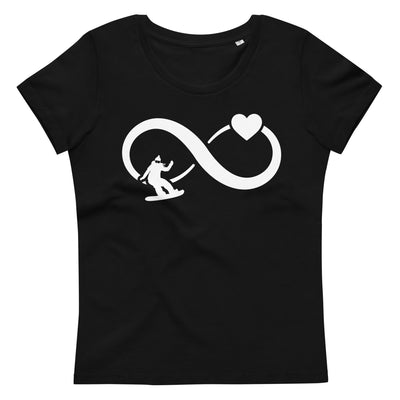 Infinity Heart and Snowboarding 1 - Damen Premium Organic T-Shirt snowboarden xxx yyy zzz Default Title