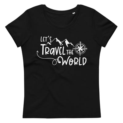 Lets travel the world - Damen Premium Organic T-Shirt camping wandern xxx yyy zzz 2XL
