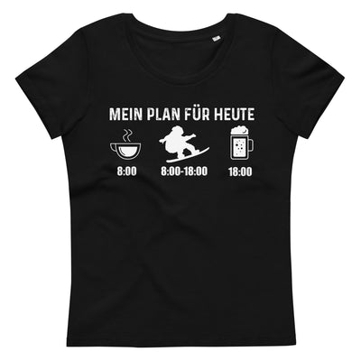 Mein Plan Für Heute - Damen Premium Organic T-Shirt snowboarden xxx yyy zzz 2XL